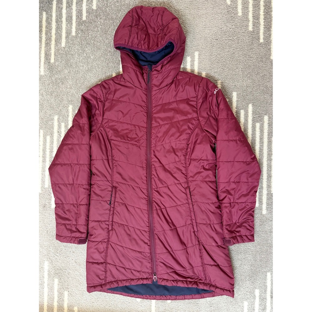 Columbia Waitsburg Ridge II Long Hooded Jacket Marionberry Small